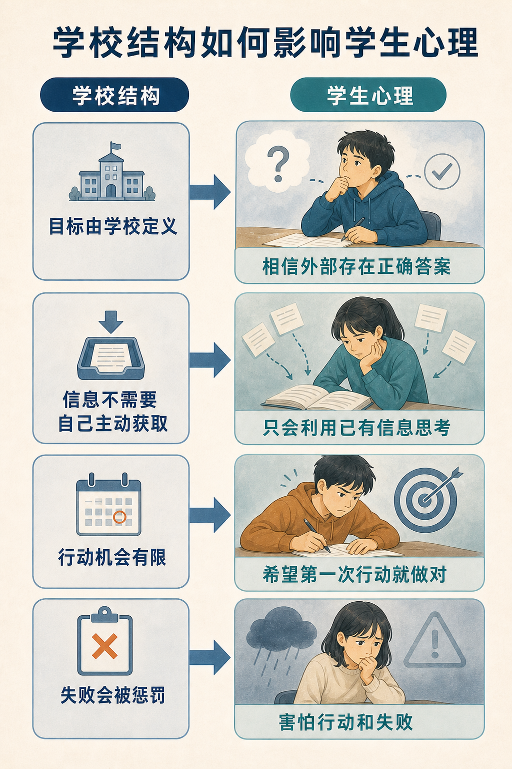 学校结构如何影响学生心理